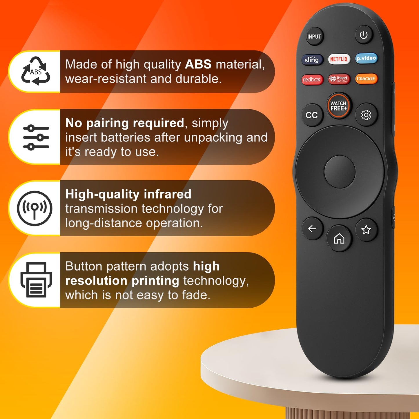 Rechargeable Remote for Samsung-TV-Remote-Control-Replacement,Compatible with Samsung Frame Crystal UHD Neo QLED OLED 4K 8K Smart TVs