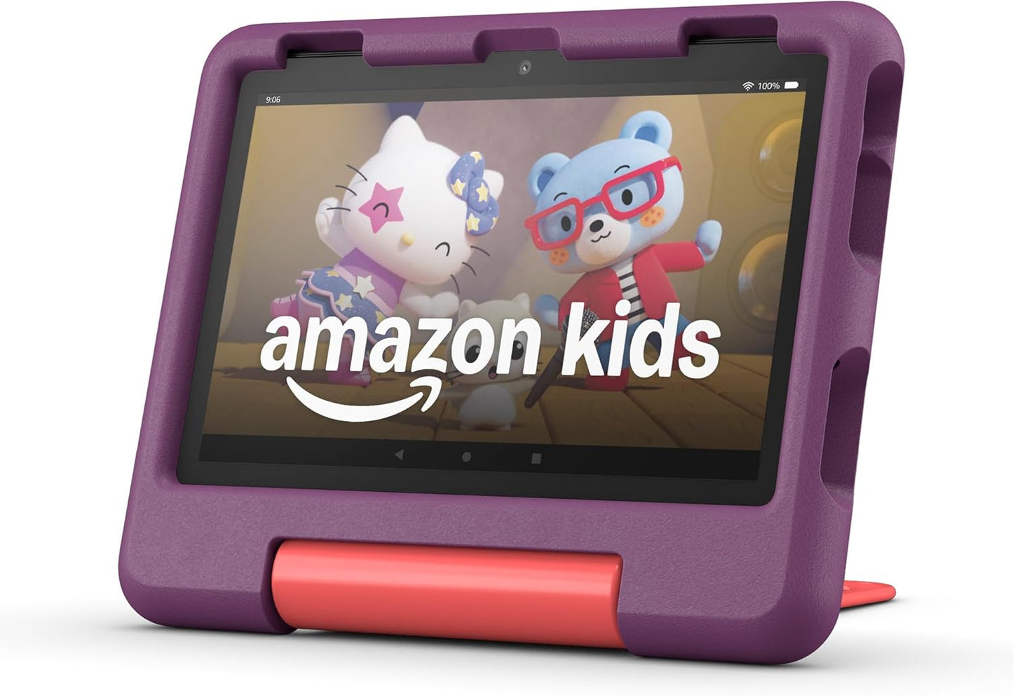 Amazon Fire HD 8 Kids tablet (newest model), ages 3-7 | 3GB memory, bright 8" HD screen. Includes ad-free and exclusive content, parental controls and 13-hr battery, 32GB, Grape
