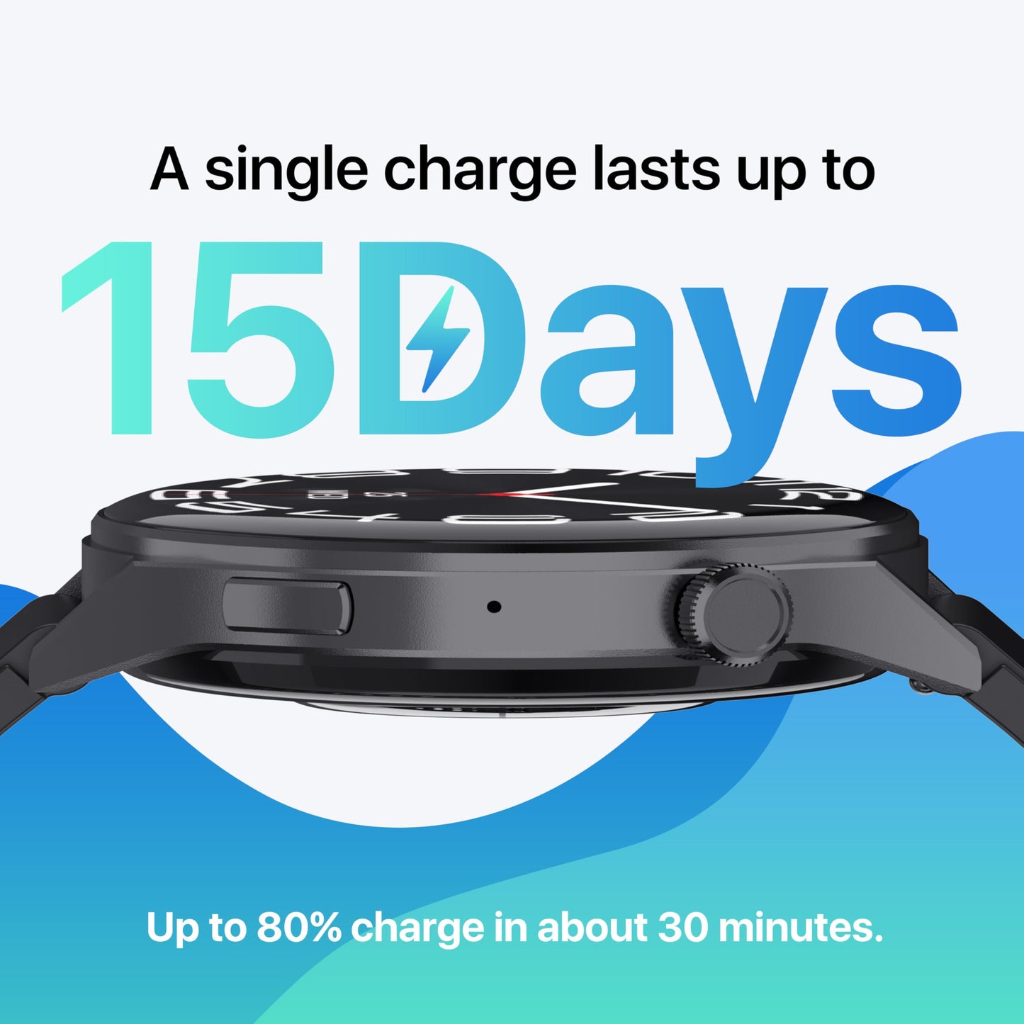 AI Translator Watch，Language Translator Device,Heart Rate & Sleep Monitor, AMOLED Display, Titanium Alloy Waterproof, Multi-Sport Modes,Black