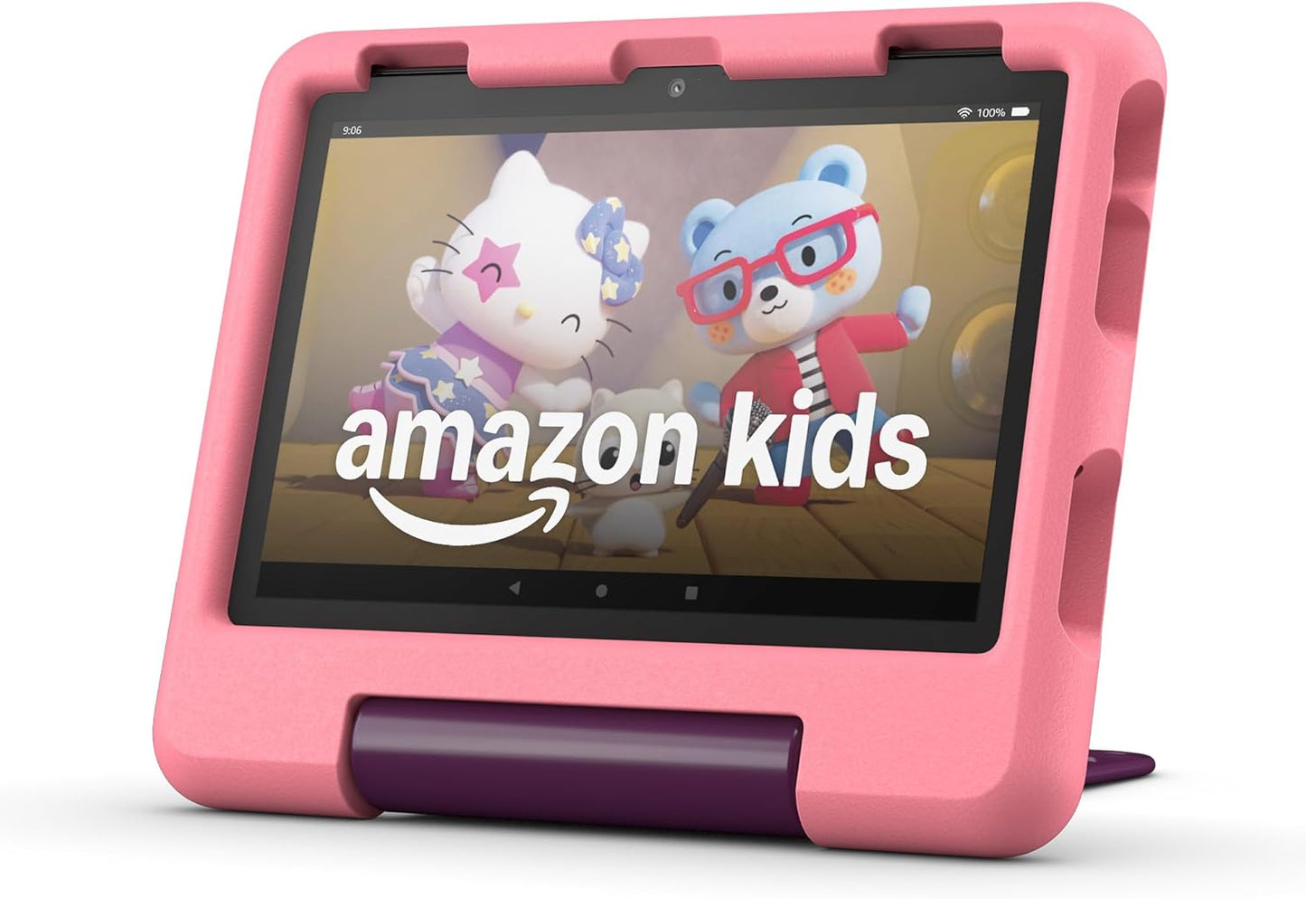 Amazon Fire HD 8 Kids tablet (newest model), ages 3-7 | 3GB memory, bright 8" HD screen. Includes ad-free and exclusive content, parental controls and 13-hr battery, 32GB, Grape
