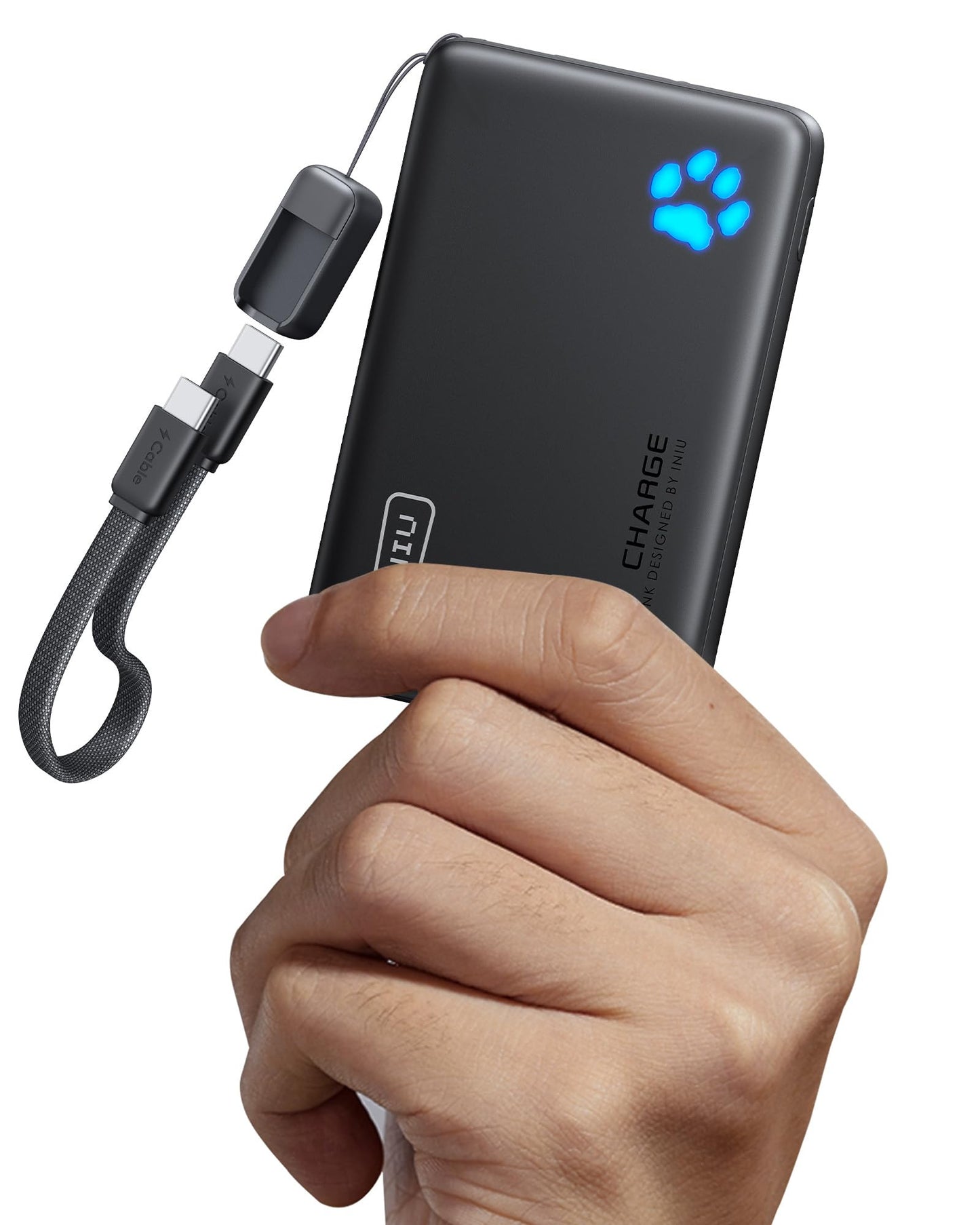 INIU Portable Charger, Ultra Slim 10000mAh 45W PD Power Bank, USB C in&Out Fast Charging Battery Pack, Travel Essential Phone Powerbank Compatible with iPhone 17 16 15 Samsung S22 S21 Google iPad etc