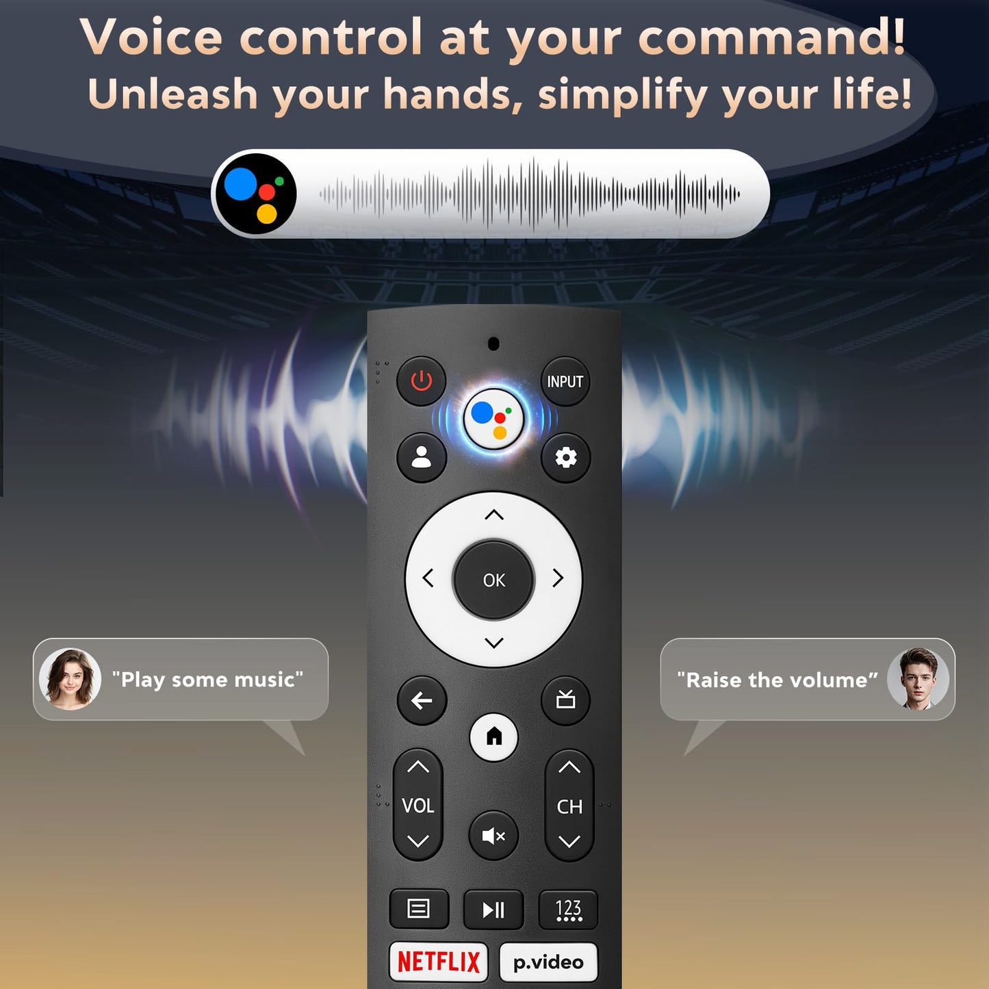 Rechargeable Remote for Samsung-TV-Remote-Control-Replacement,Compatible with Samsung Frame Crystal UHD Neo QLED OLED 4K 8K Smart TVs