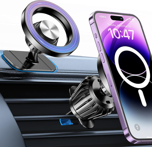 Kaistyle for Magsafe Car Mount【20 Strong Magnets】Magnetic Phone Holder for Car Phone Holder Mount Dash Mounted Holders Cell Phone Holders for Your Car Accessories for Women Men for iPhone 17 16 15 14