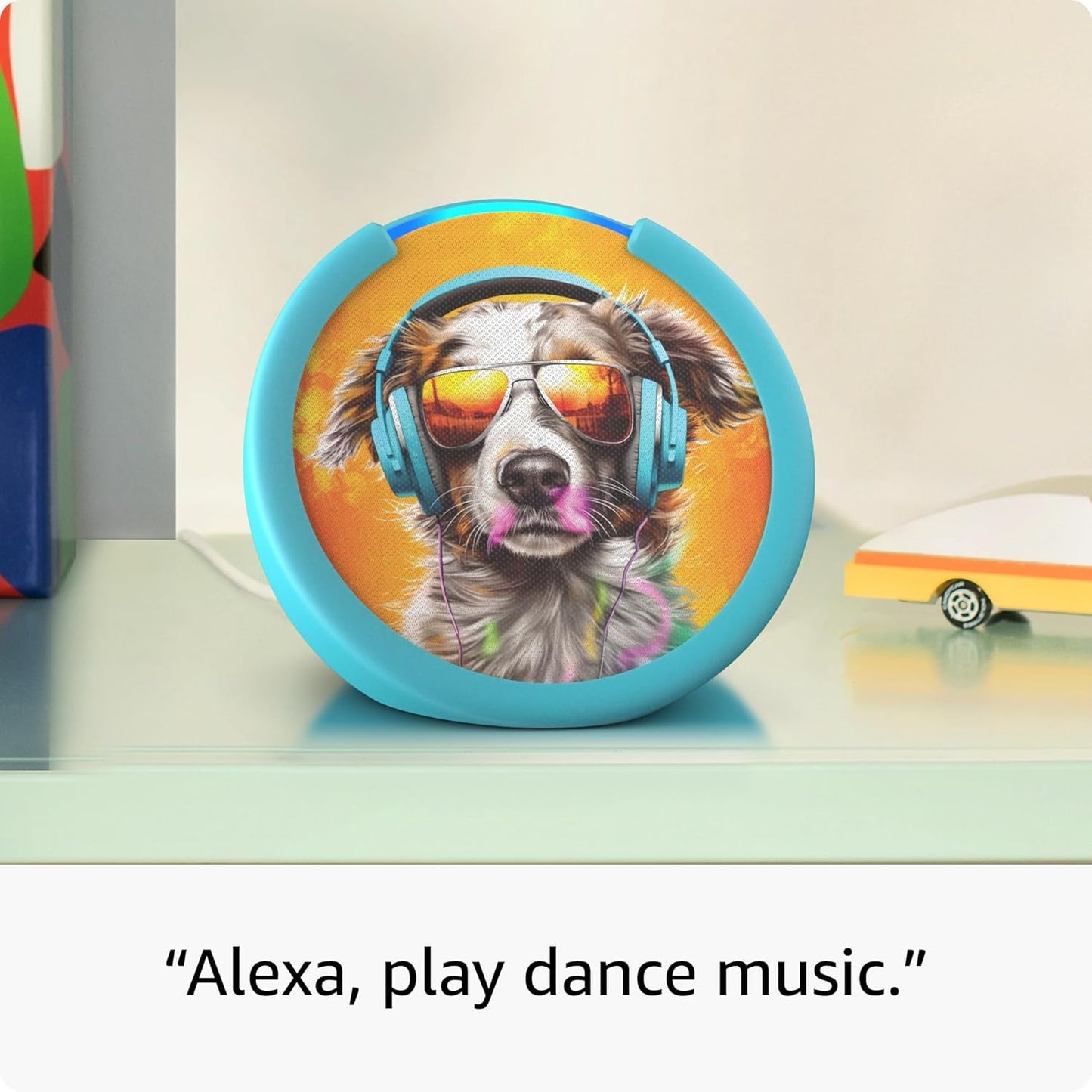 Amazon Echo Pop Kids (newest model), Designed for kids, with Alexa+ Early Access, parental controls, Includes 6 months of Amazon Kids+, Disney Princess