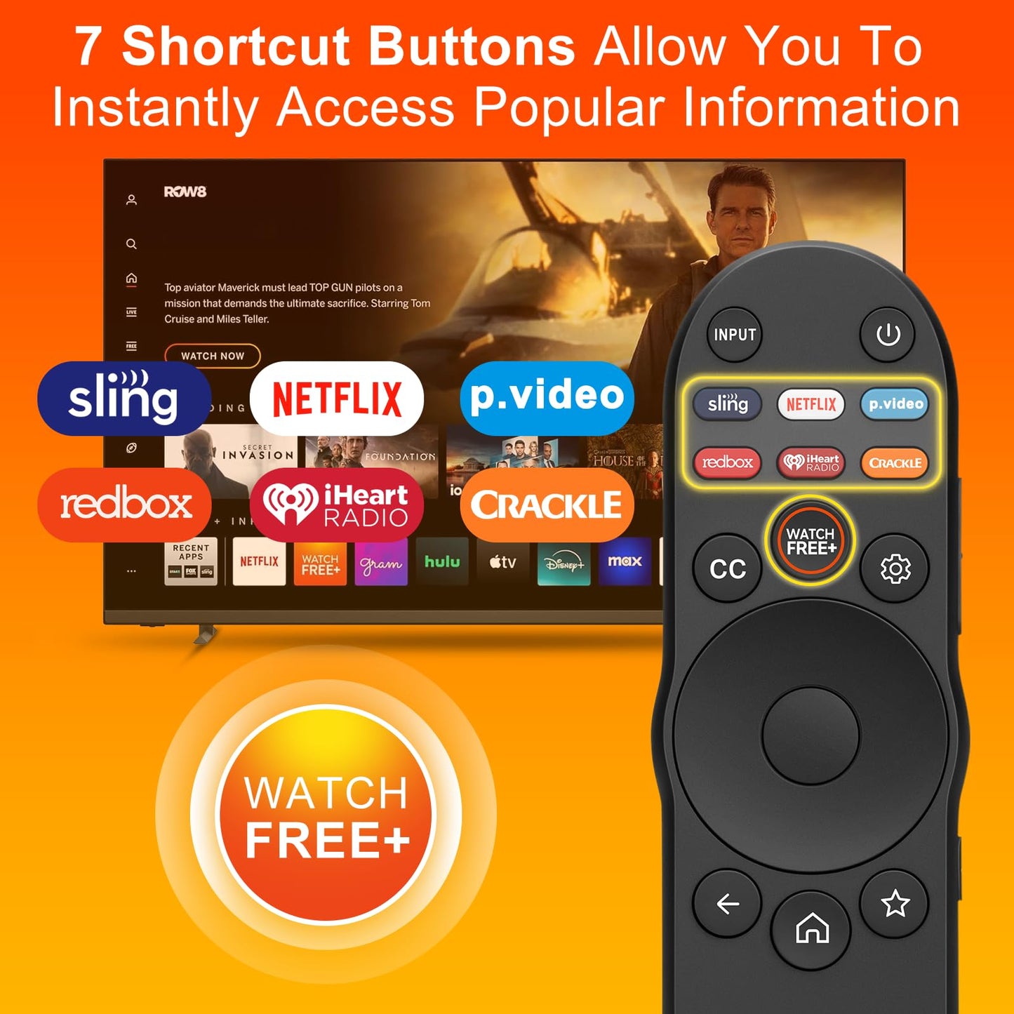 Rechargeable Remote for Samsung-TV-Remote-Control-Replacement,Compatible with Samsung Frame Crystal UHD Neo QLED OLED 4K 8K Smart TVs