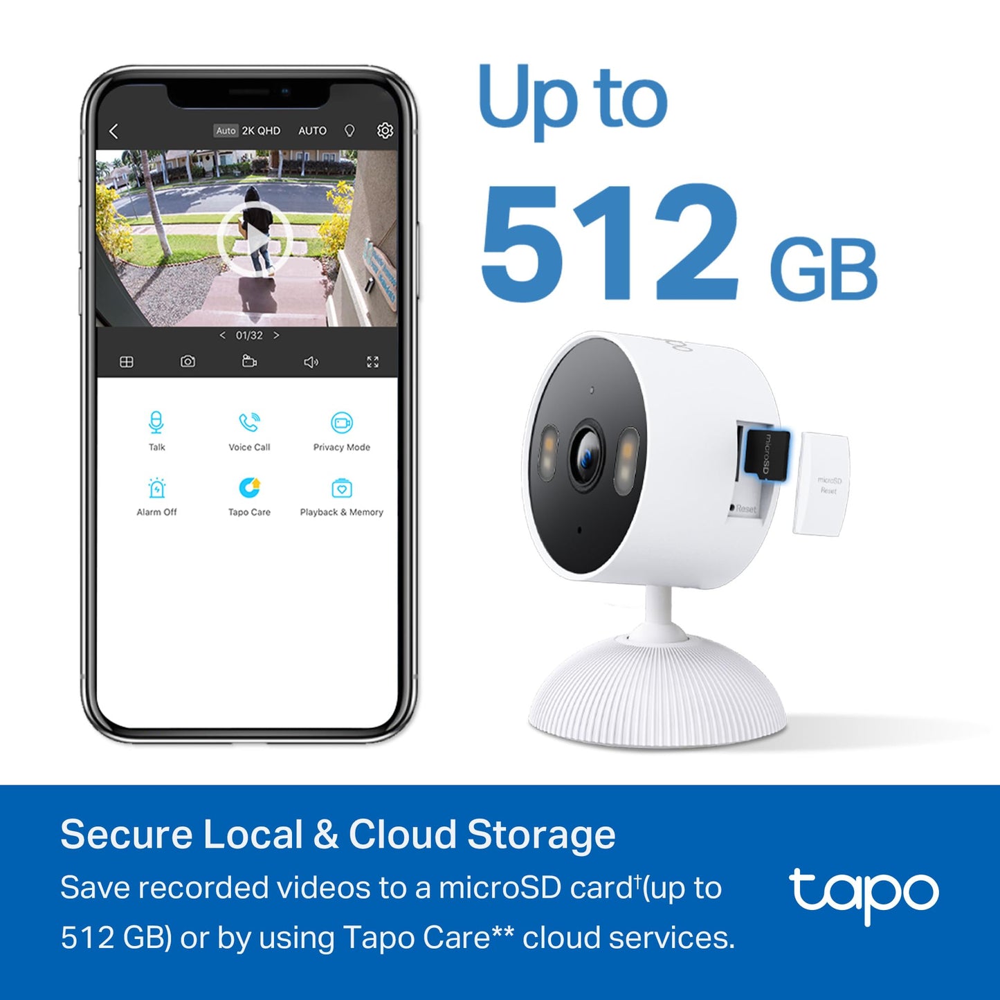 Tapo 1080P Indoor Security Camera for Baby Monitor, Pet Camera w/Motion Detection, 2-Way Audio, Night Vision, Cloud & SD Card Storage, Works w/Alexa & Google Home, Plug-in, C101