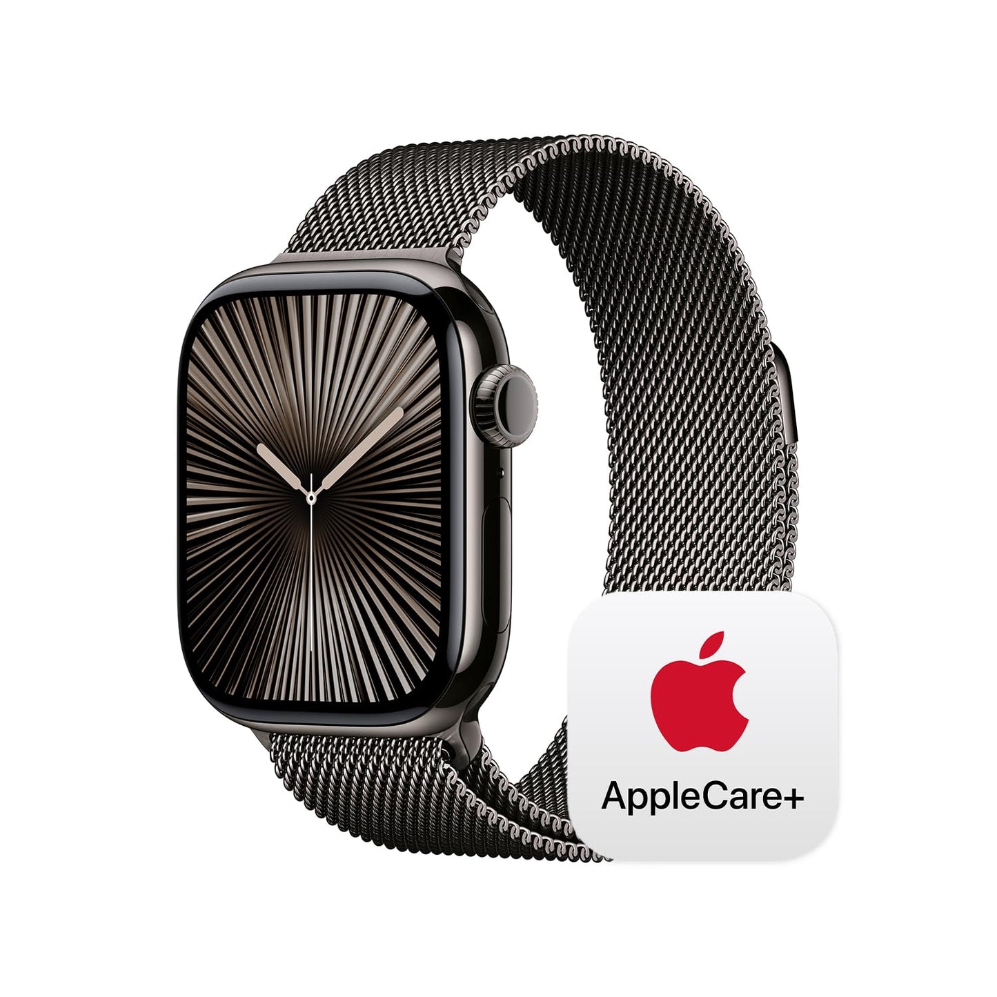 Apple Watch Series 10 [GPS 46mm case] Smartwatch with Jet Black Aluminum Case with Black Sport Band - M/L. Fitness Tracker, ECG App, Always-On Retina Display, Water Resistant