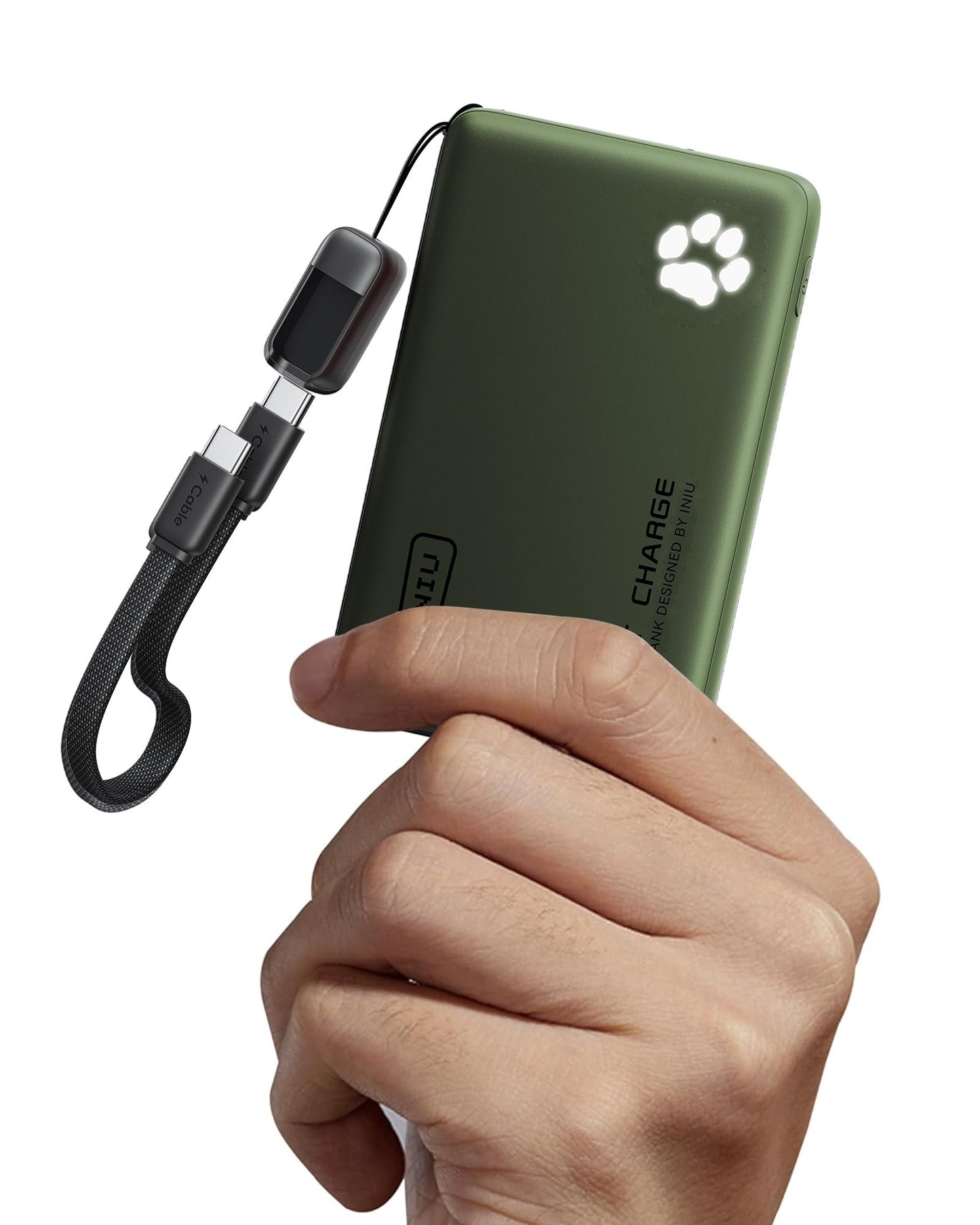 INIU Portable Charger, Ultra Slim 10000mAh 45W PD Power Bank, USB C in&Out Fast Charging Battery Pack, Travel Essential Phone Powerbank Compatible with iPhone 17 16 15 Samsung S22 S21 Google iPad etc