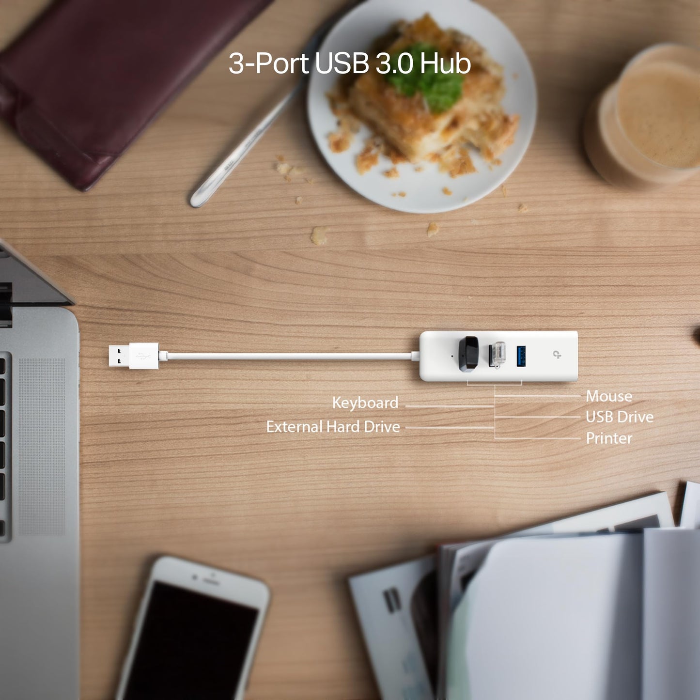 TP-Link USB to Ethernet Adapter (UE306), Supports Nintendo Switch, 1Gbps Gigabit RJ45 to USB 3.0 Network Adapter, Foldable & Portable Design, Plug and Play, Compatible with Windows, macOS, and Linux