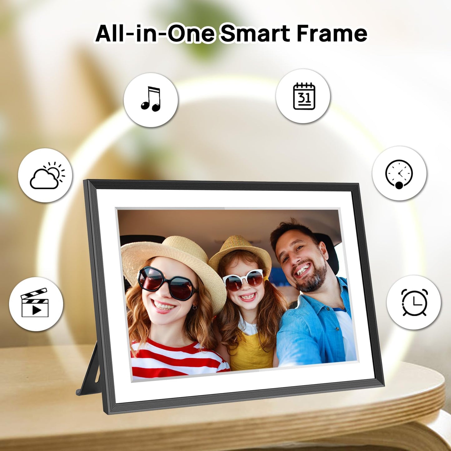 32GB FRAMEO 10.1 Inch Smart WiFi Digital Photo Frame 1280x800 IPS LCD Touch Screen, Auto-Rotate Portrait and Landscape, Built in 32GB Memory, Share Moments Instantly via Frameo App from Anywhere
