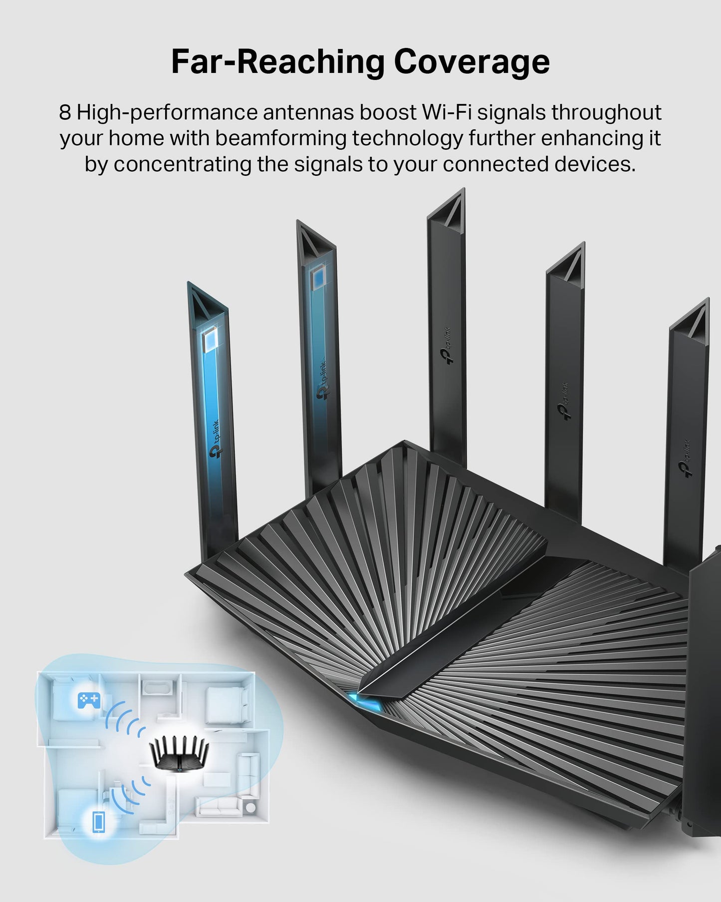 TP-Link AX1800 WiFi 6 Router (Archer AX21) – Dual Band Wireless Internet, Gigabit, Easy Mesh, Works with Alexa - A Certified for Humans Device, Free Expert Support