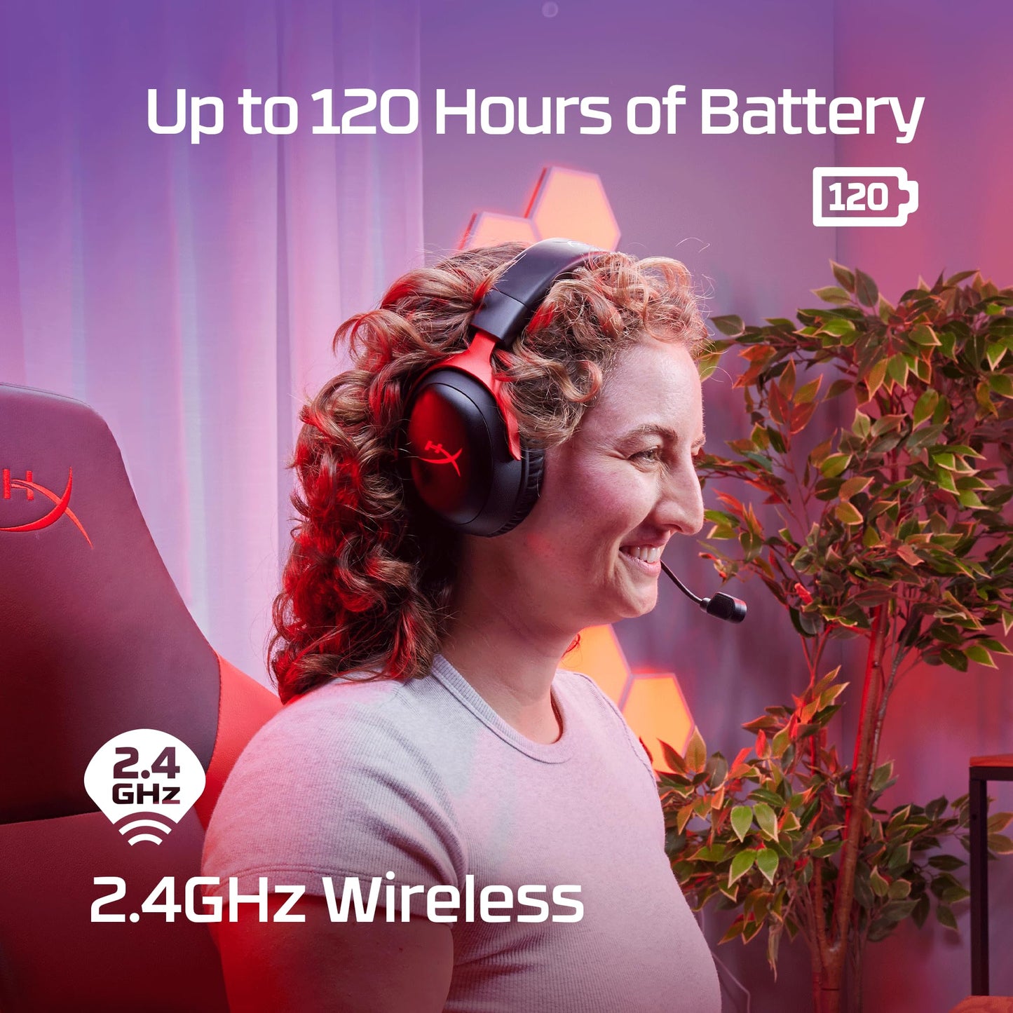 HyperX Cloud III – Wired Gaming Headset, PC, PS5, Xbox Series X|S, Angled 53mm Drivers, DTS Spatial Audio, Memory Foam, Durable Frame, Ultra-Clear 10mm Mic, USB-C, USB-A, 3.5mm – Black/Red