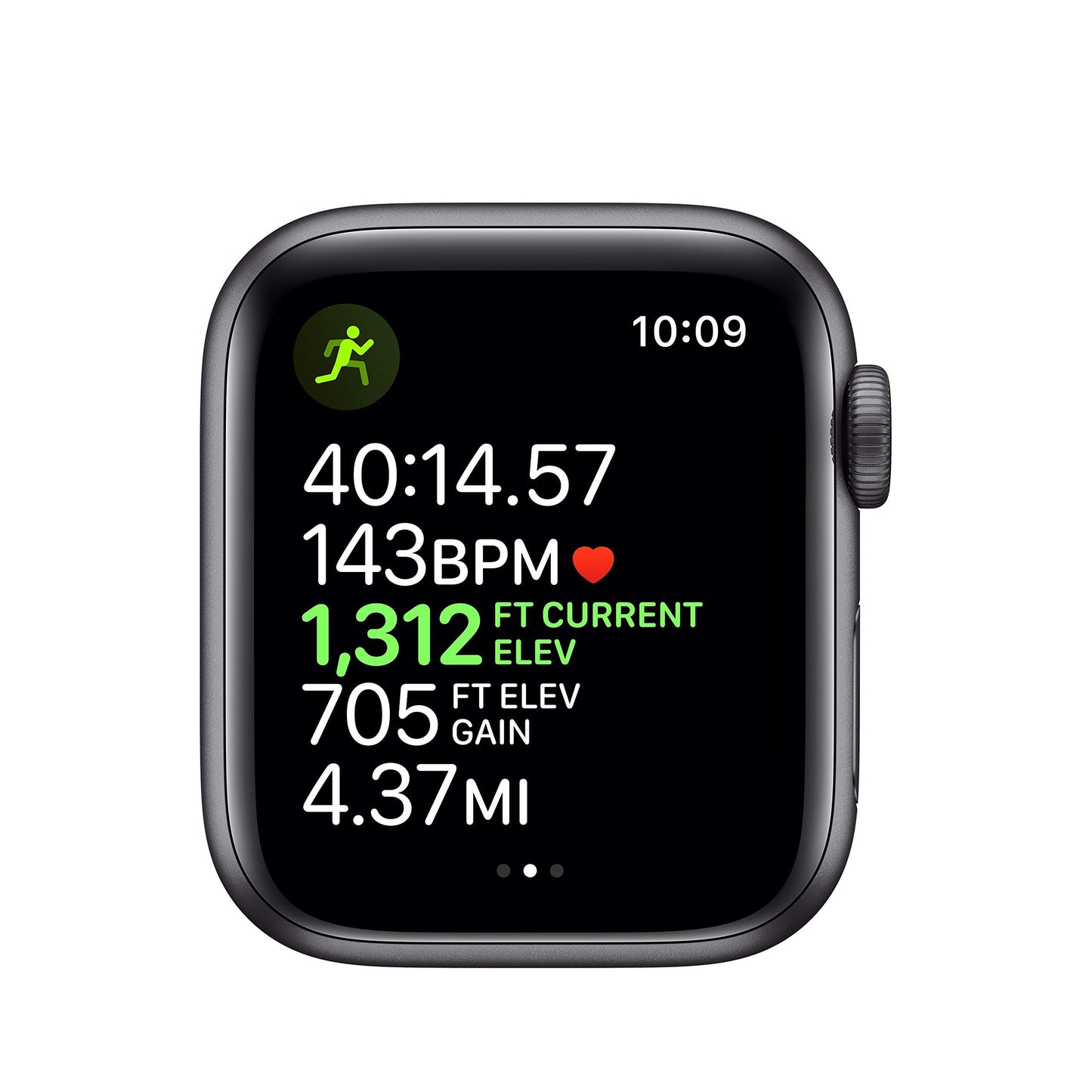 Apple Watch Series 5 (GPS, 44MM) - Silver Aluminum Case with White Sport Band (Renewed)
