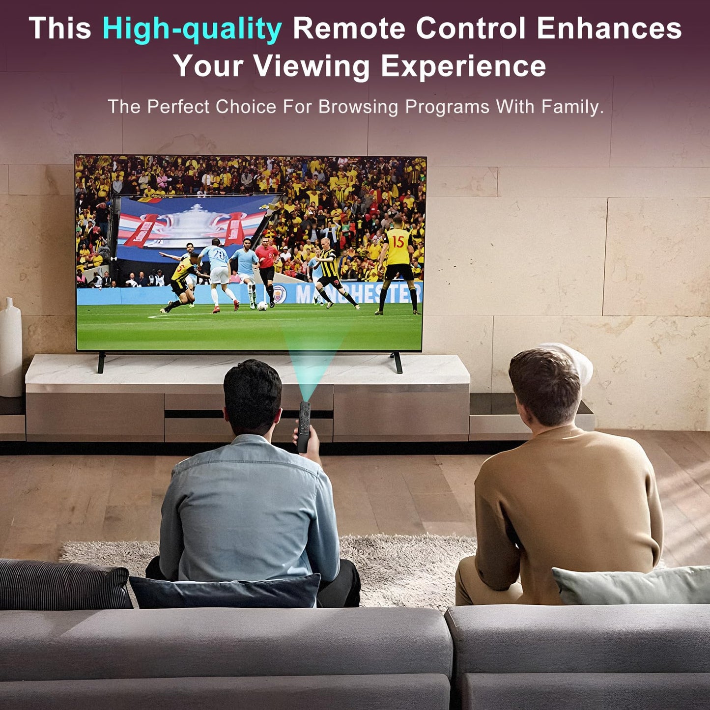 Rechargeable Remote for Samsung-TV-Remote-Control-Replacement,Compatible with Samsung Frame Crystal UHD Neo QLED OLED 4K 8K Smart TVs