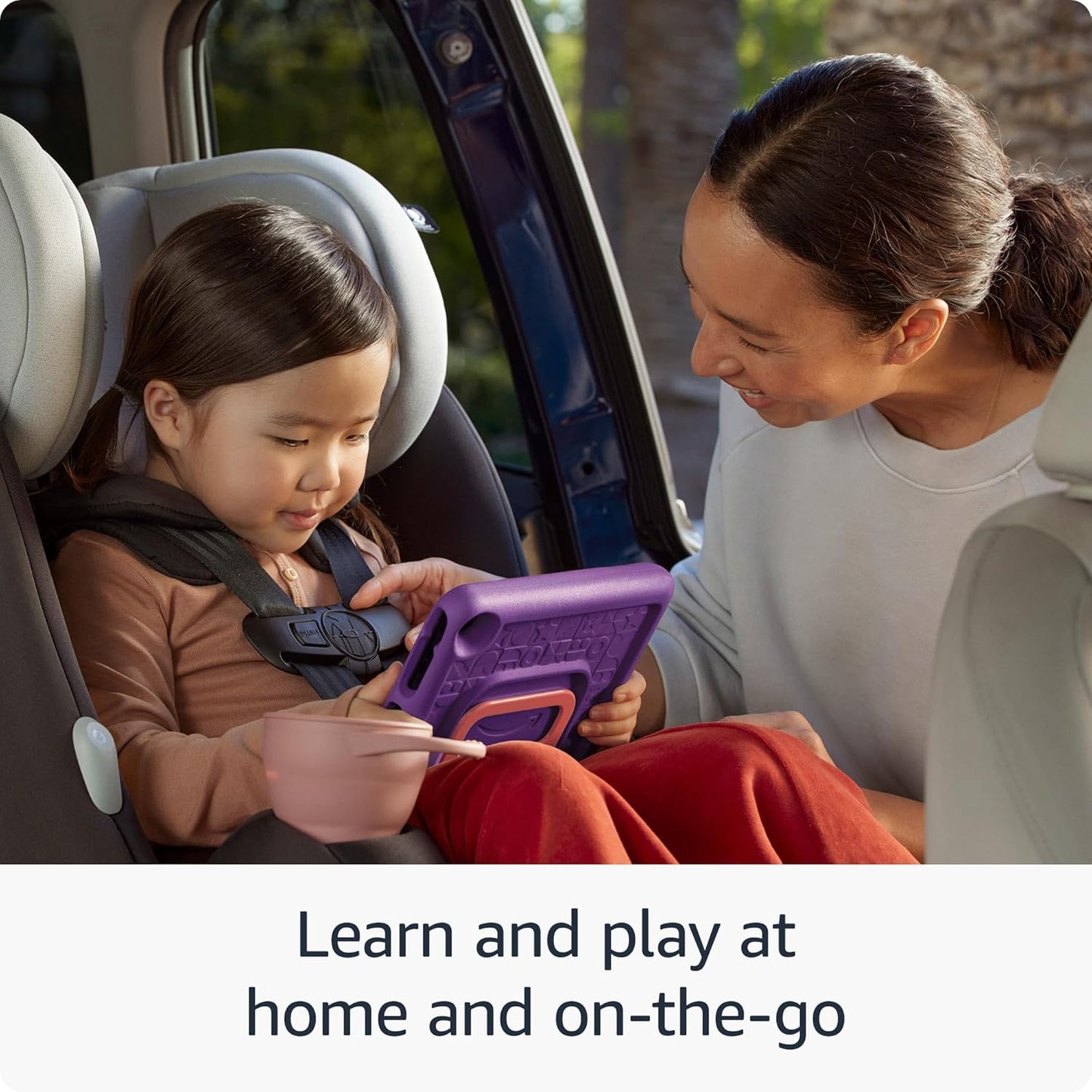 Amazon Fire HD 8 Kids tablet (newest model), ages 3-7 | 3GB memory, bright 8" HD screen. Includes ad-free and exclusive content, parental controls and 13-hr battery, 32GB, Grape