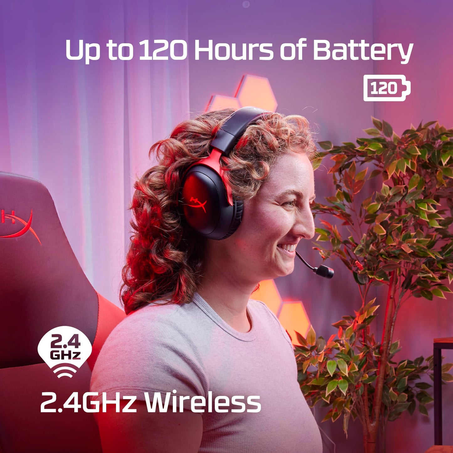 HyperX Cloud III – Wired Gaming Headset, PC, PS5, Xbox Series X|S, Angled 53mm Drivers, DTS Spatial Audio, Memory Foam, Durable Frame, Ultra-Clear 10mm Mic, USB-C, USB-A, 3.5mm – Black/Red