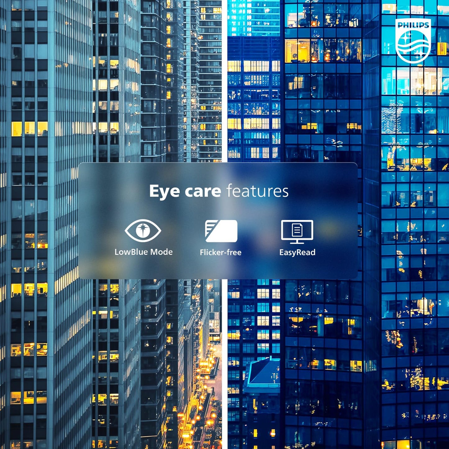 Philips New 24 inch Frameless Full HD (1920 x 1080) 100Hz Monitor, VESA, HDMI x1, VGA Port x1, Eye Care, 4 Year Advance Replacement Warranty, 241V8LB, Black