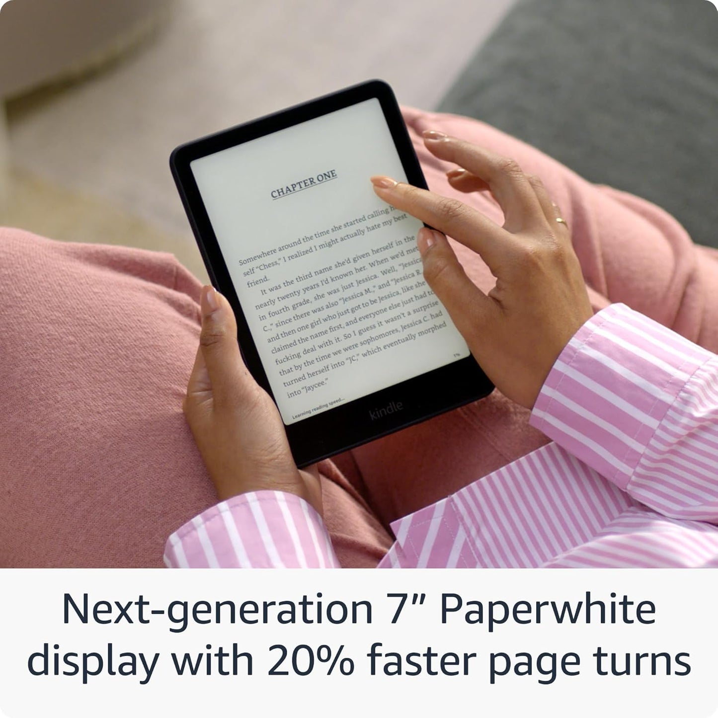 Amazon Kindle Paperwhite 16GB (newest model) – Our fastest Kindle ever, with new 7" glare-free display and weeks of battery life – Black + 3 Months of Kindle Unlimited (with auto-renewal)