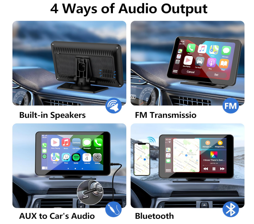 Apple CarPlay Screen Includes Backup Camera