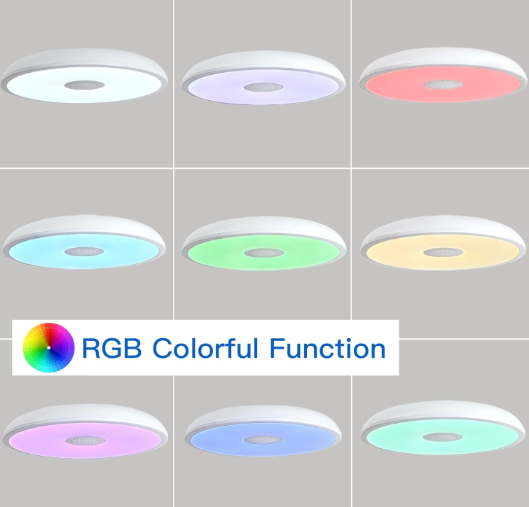 Smart Waterproof LED Ceiling Light With Bluetooth Speaker