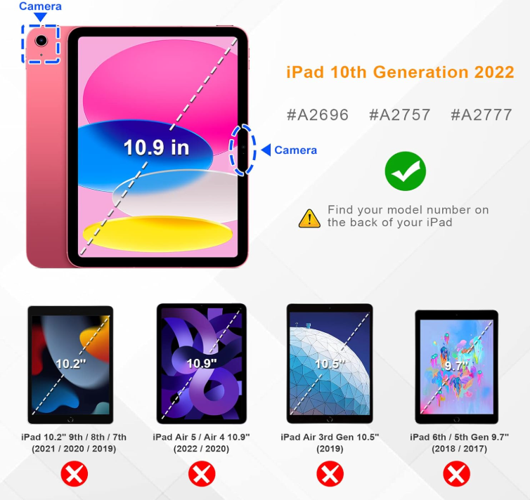 Ipad 10th Generation Hybrid Pink Slim Case