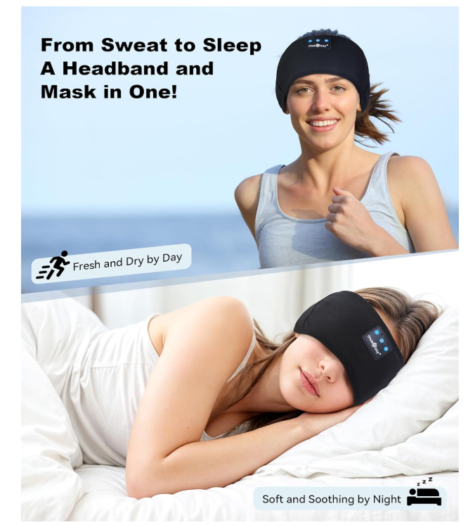 Bluetooth Exercise/Sleeping Headband