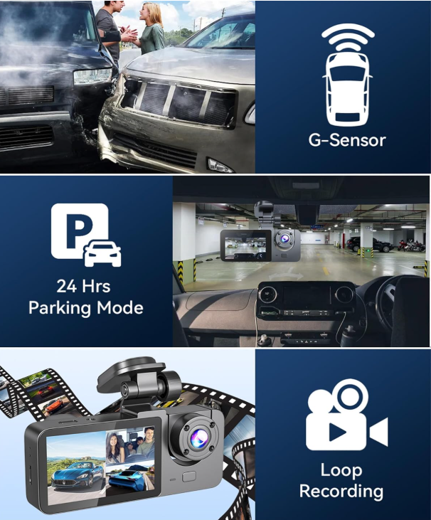 3 Channel Dash Camera