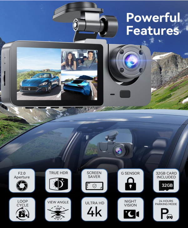3 Channel Dash Camera
