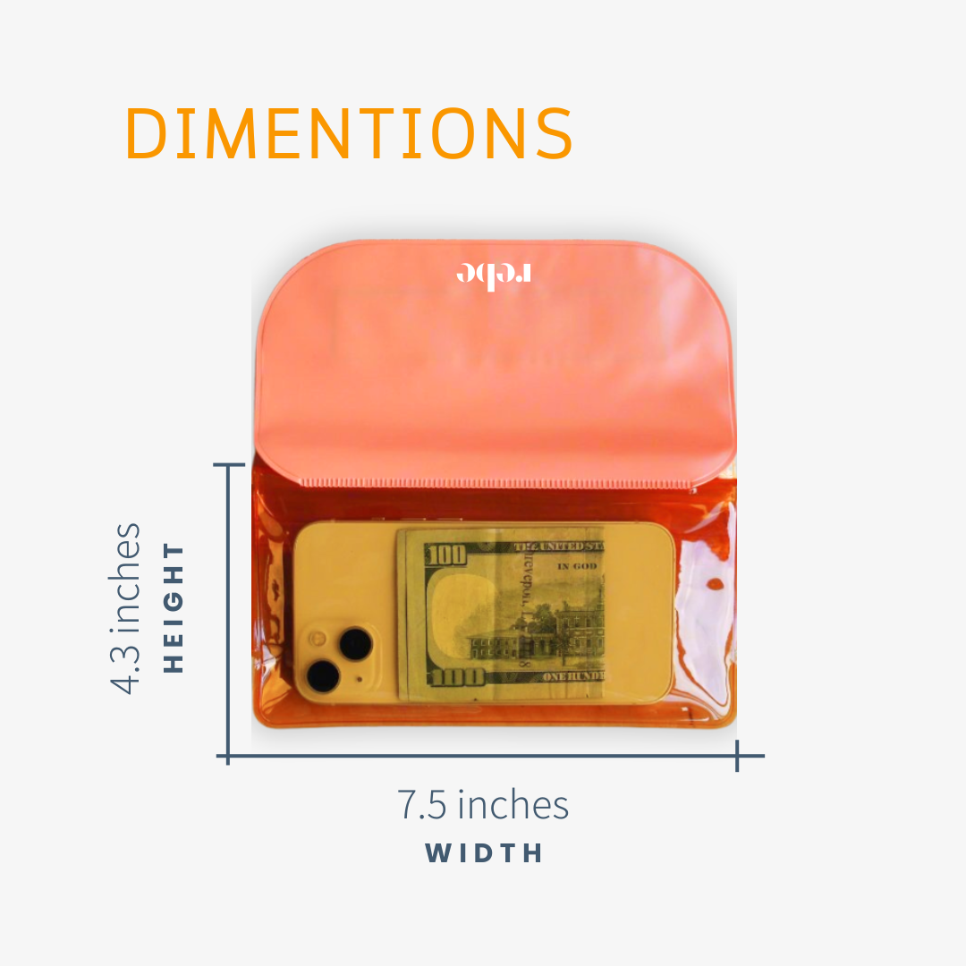 Waterproof Phone Dry Bag Pouch, for Swimming, Diving, Kayaking, Snorkeling, Festivals| Keep Phone Safe from Water & Sand | Summer Essential